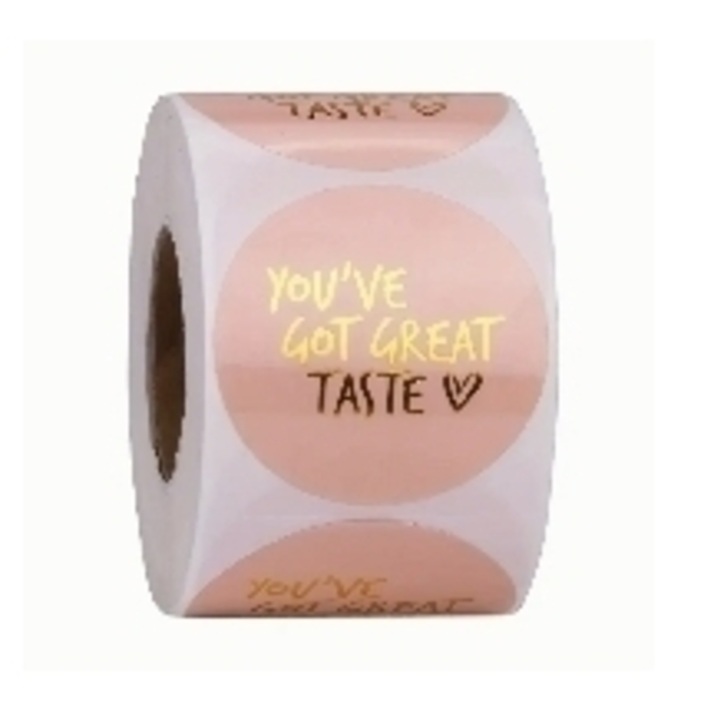 500 You've Got Great Taste Stickers